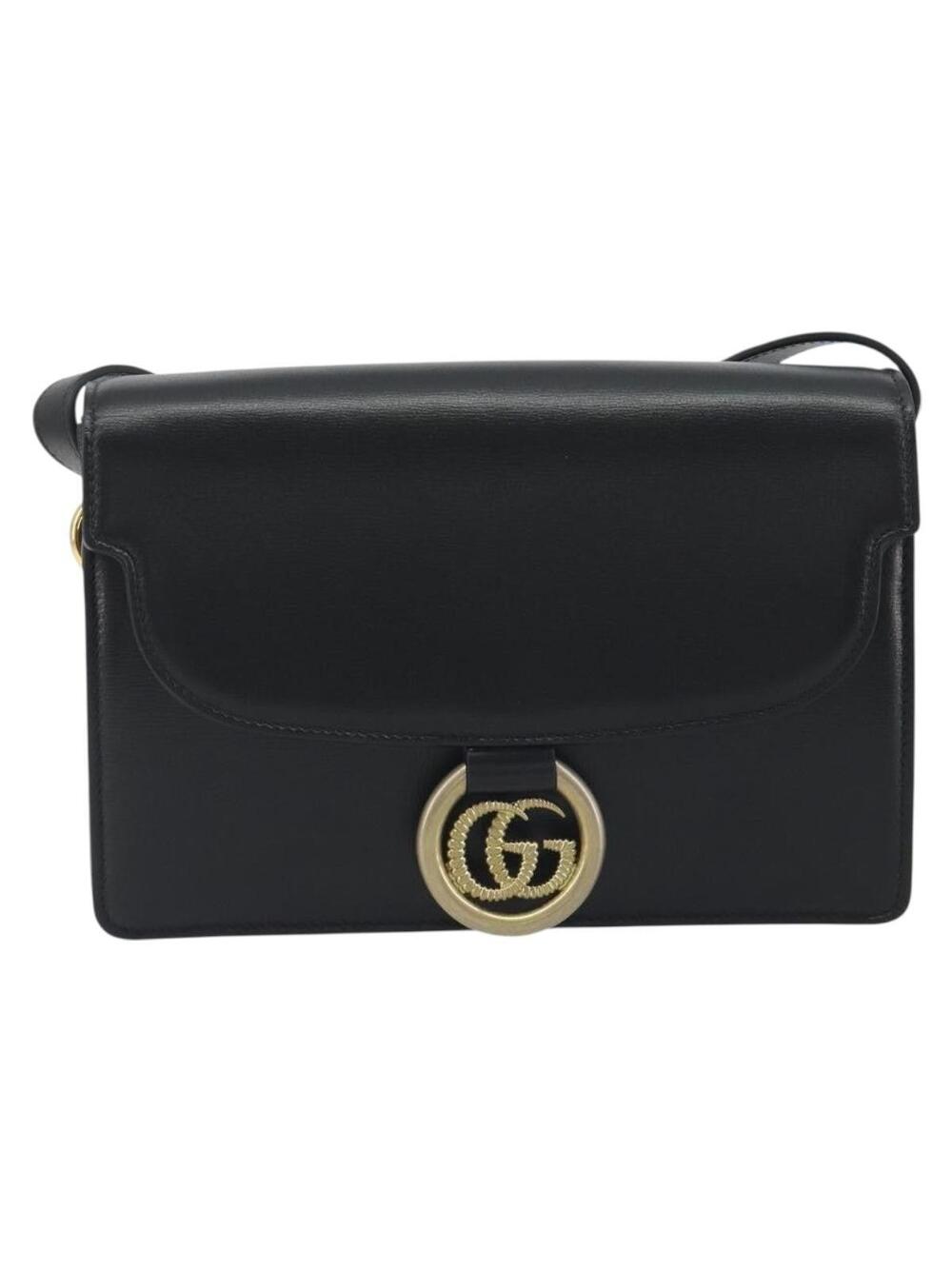 Gucci Gg Ring Shoulder Bag Leather #365799G10B